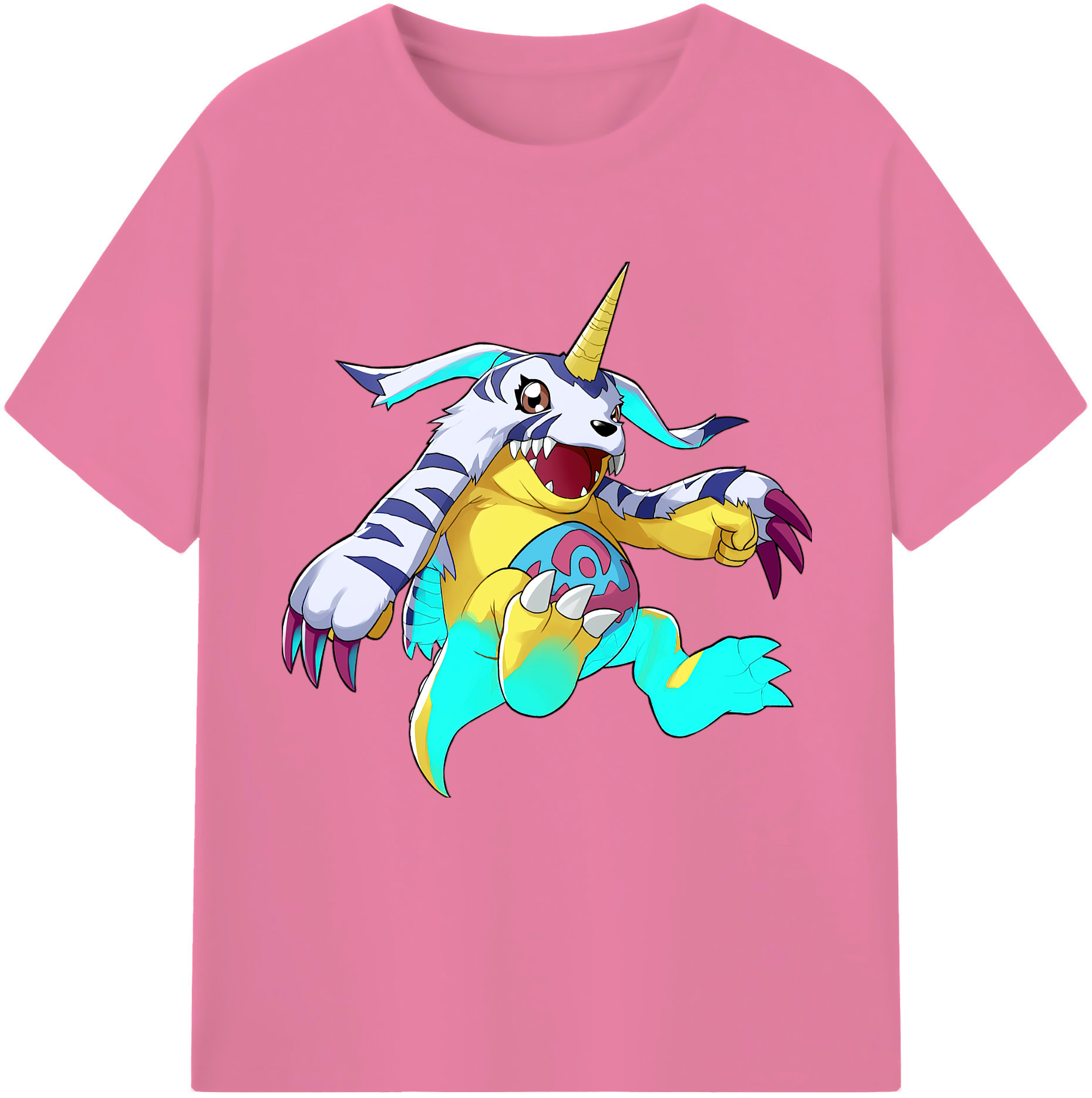 （画像用） Digimon デジタルモンスター/デジモン 綿100％半袖Tシャツ（フロントプリント）